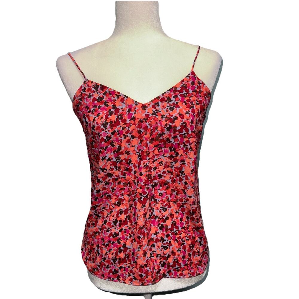 Nine West Women Extra Small Camisole Multicolor Dots Going Out Lightweight Boho